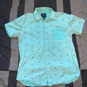 Mens short sleeve button up size L